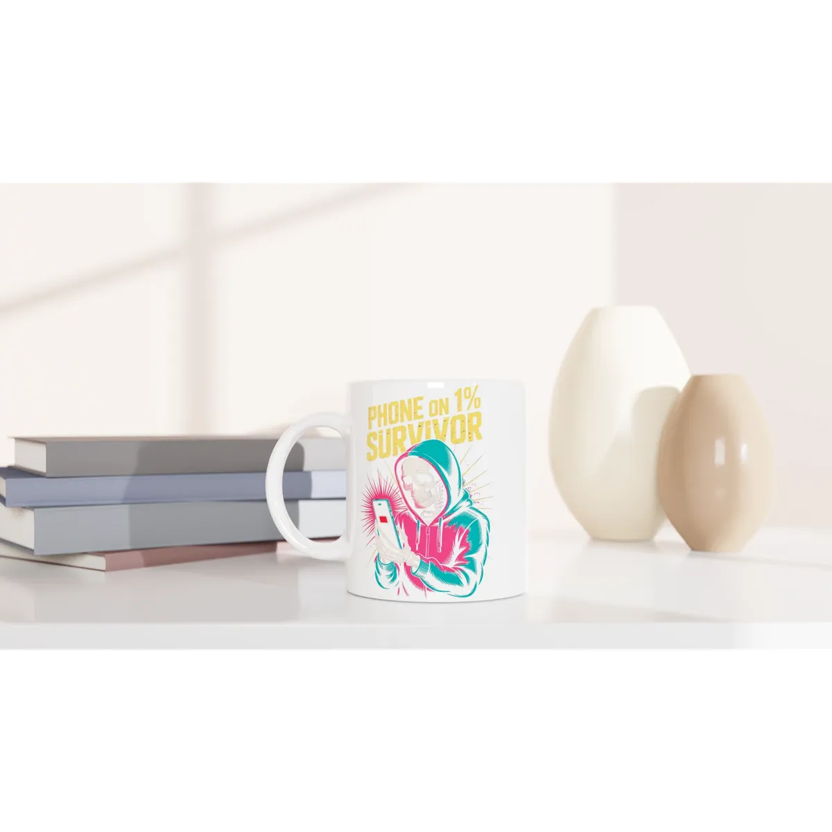 Phone On 1% Survivor Gen Z Mug — view 4