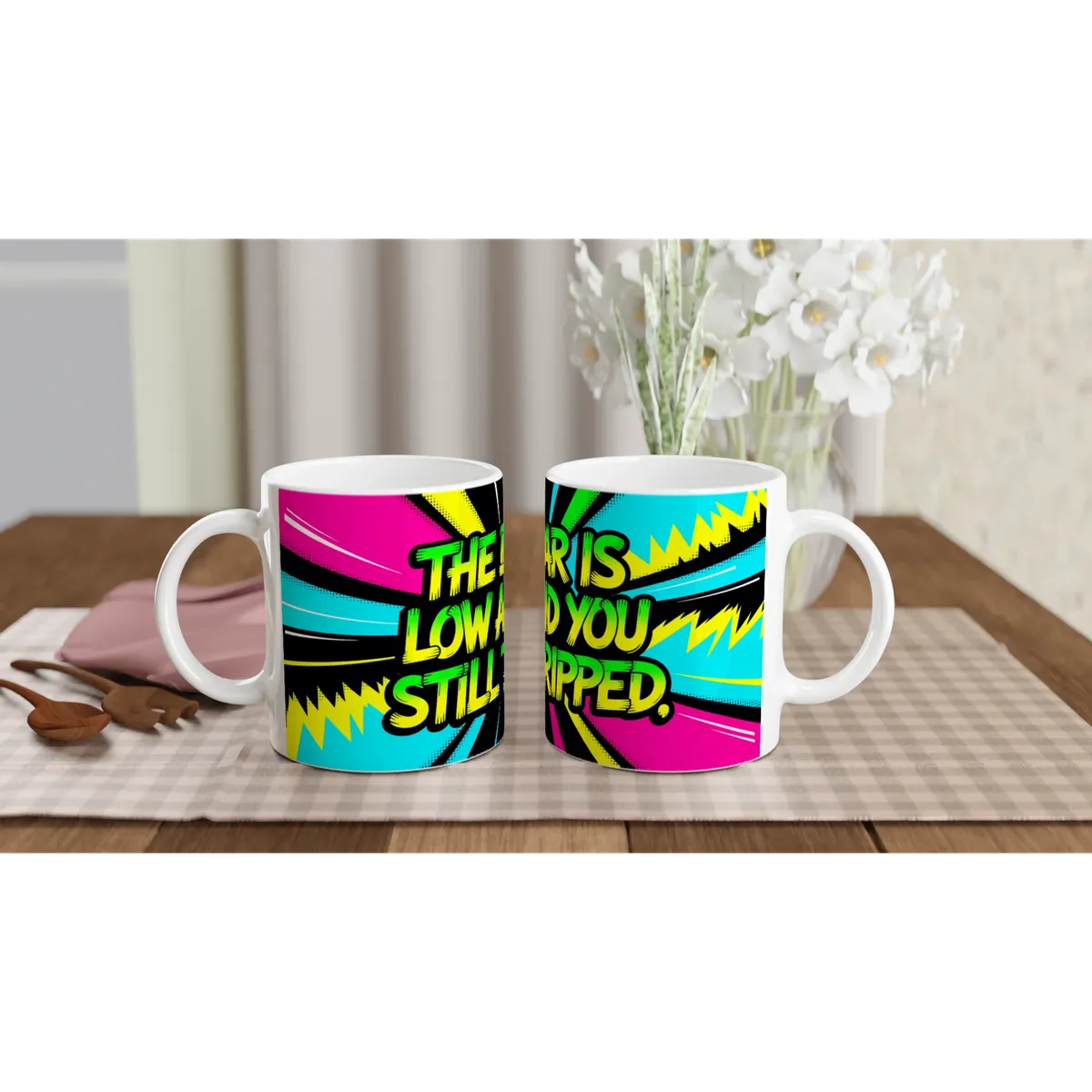 The Bar Is Low And You Still Tripped Mug — view 6