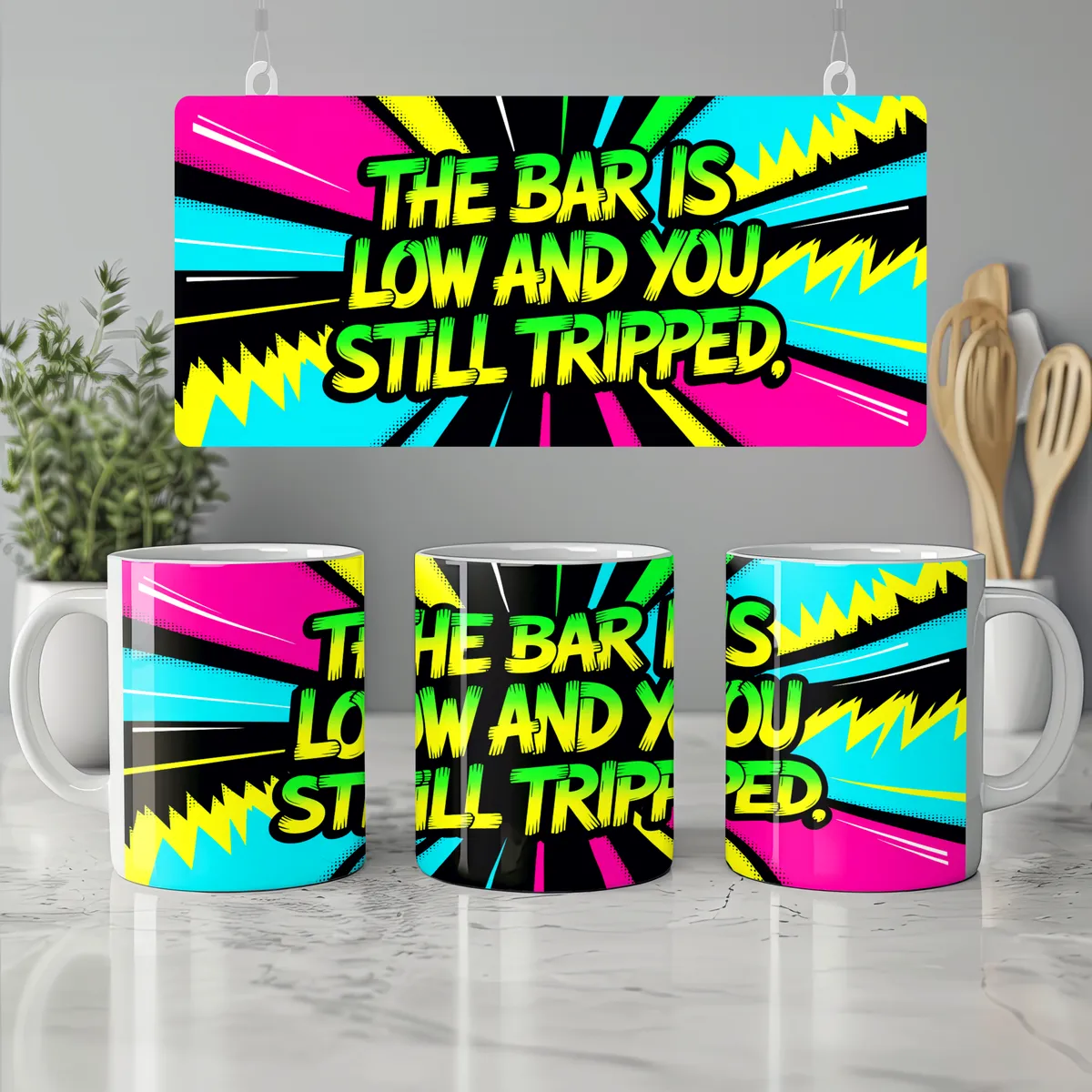 The Bar Is Low And You Still Tripped Mug — view 7