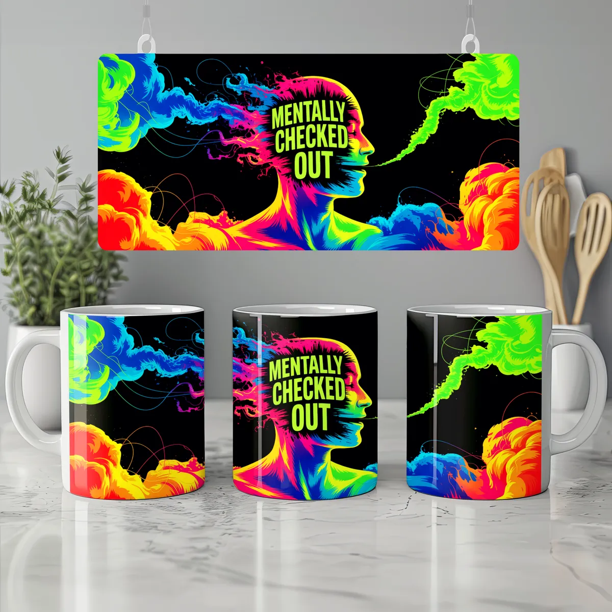 Mentally Checked Out Mug — view 7