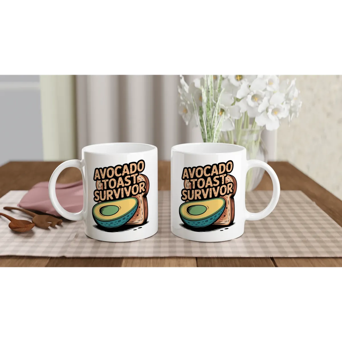 Avocado Toast Survivor Millennial Mug — view 2