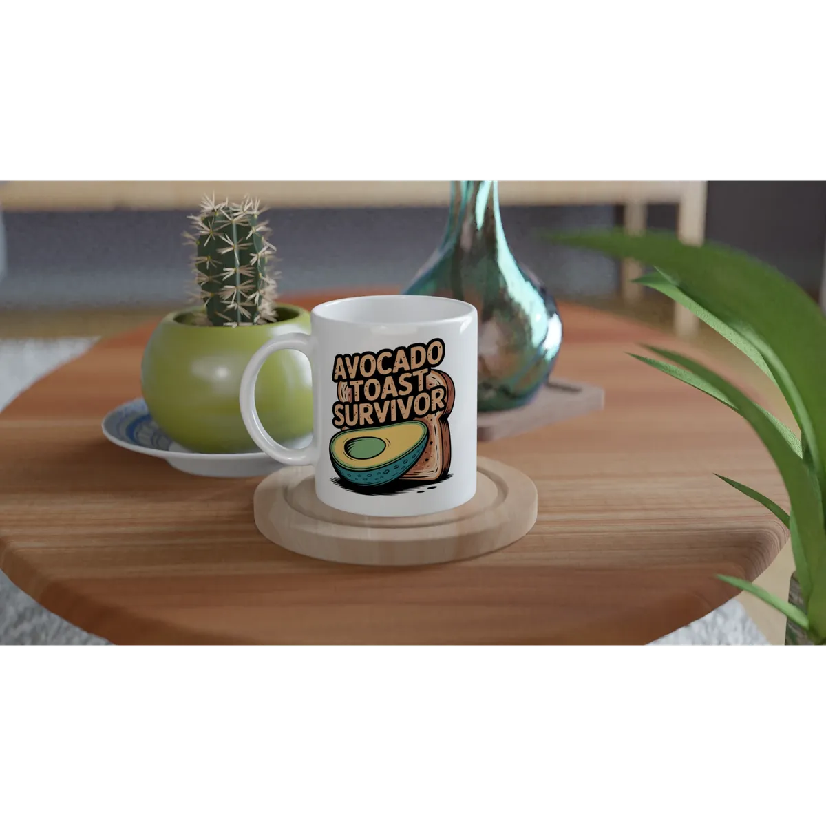 Avocado Toast Survivor Millennial Mug — view 3