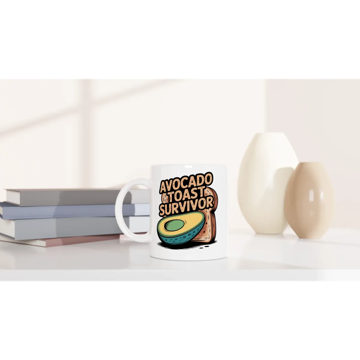 Avocado Toast Survivor Millennial Mug — view 5