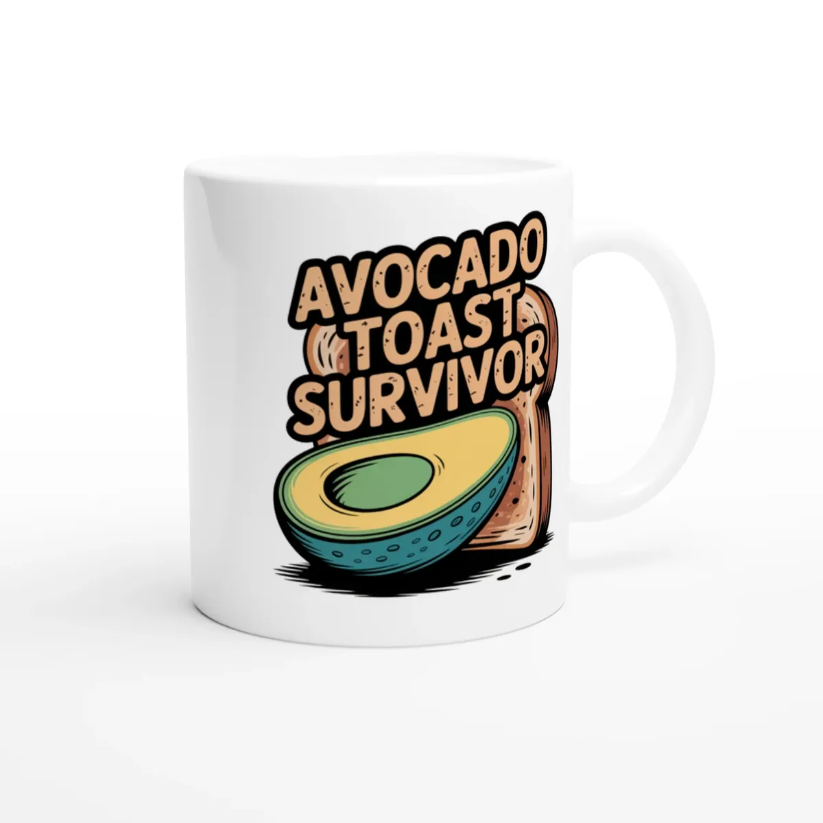 Avocado Toast Survivor Millennial Mug — view 6