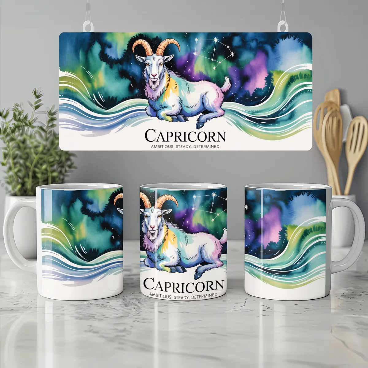 Capricorn Zodiac Mug — view 7