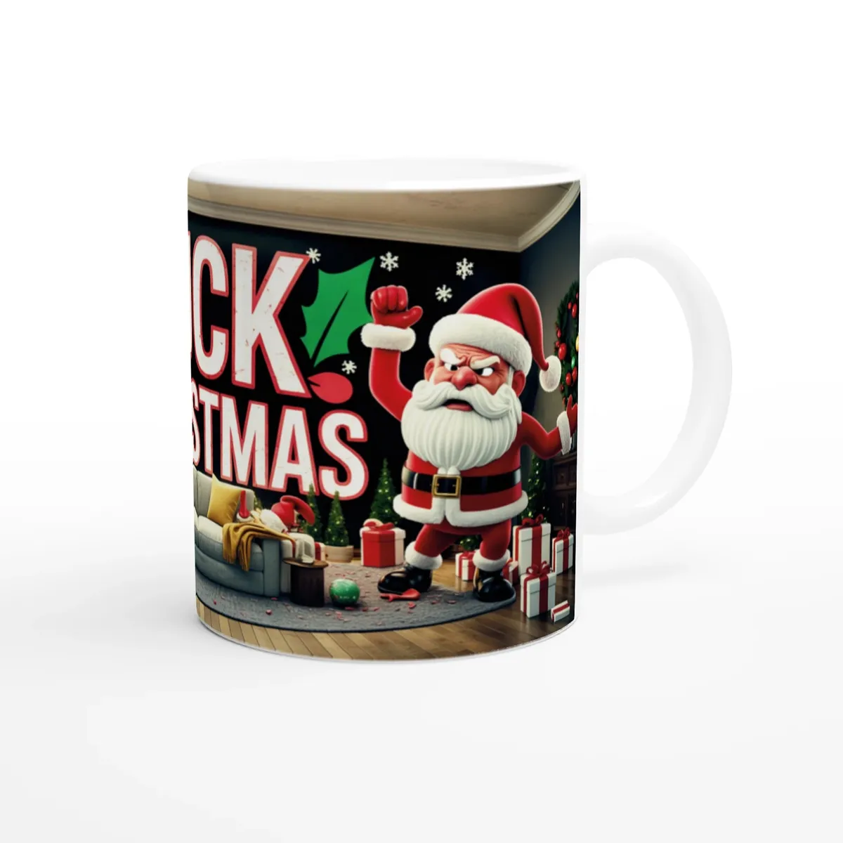 Rude Christmas Mug — view 3
