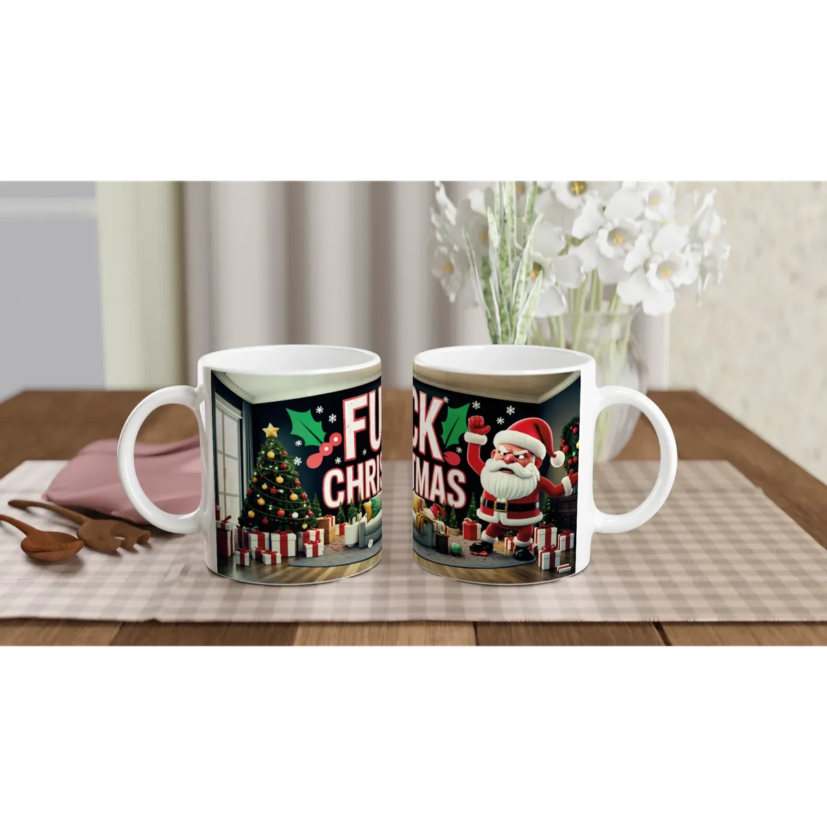 Rude Christmas Mug — view 5