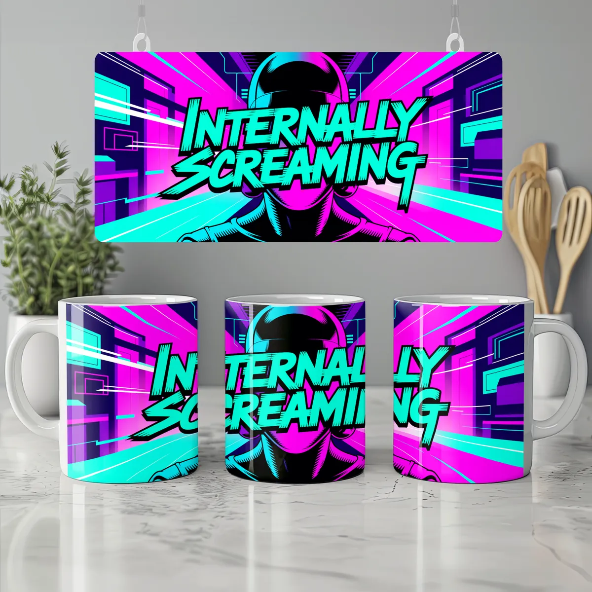 Internally Screaming Mug — view 7