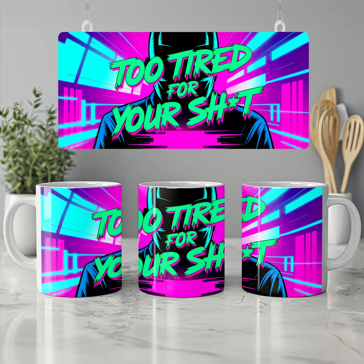 Too Tired For Your Sh*T Mug — view 7