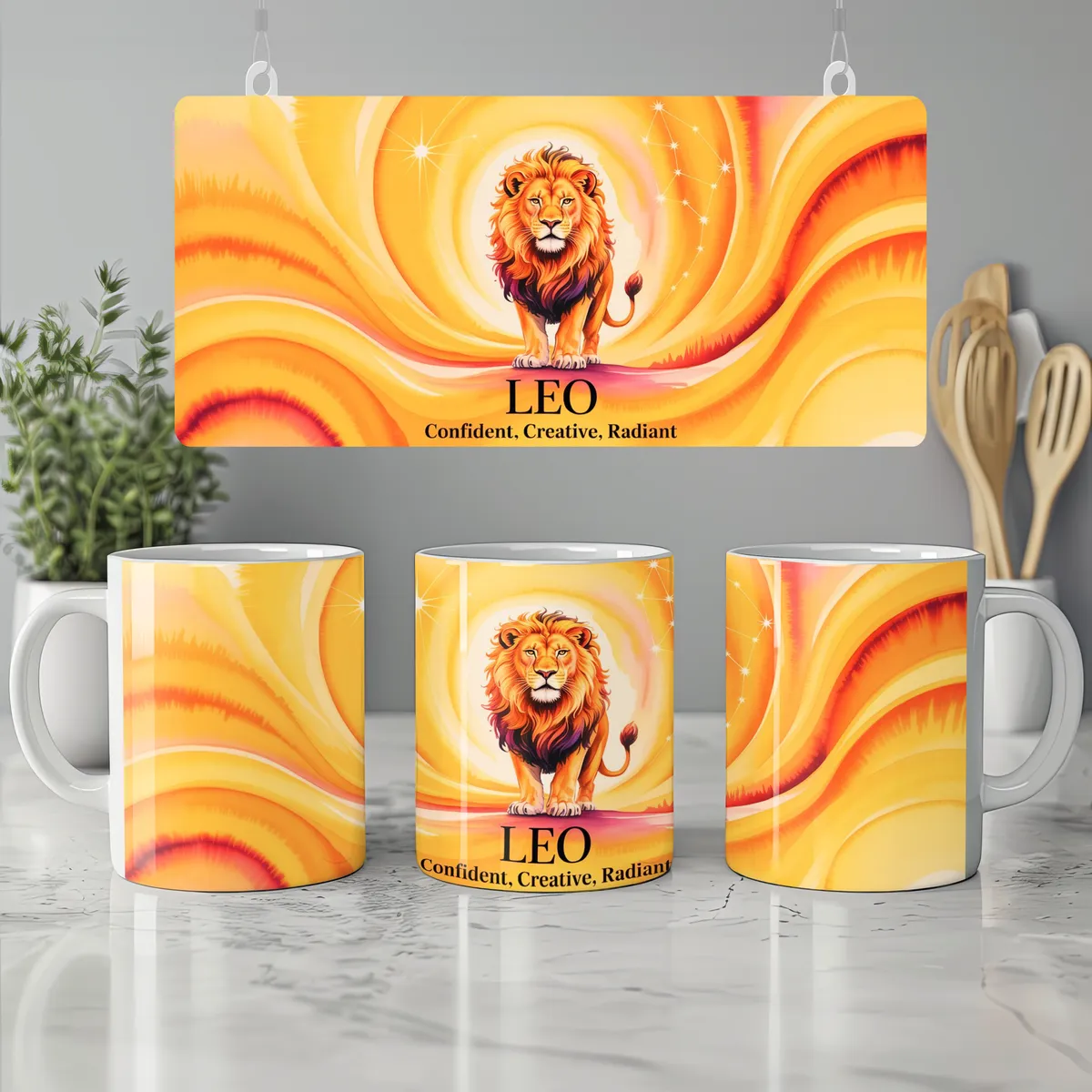 Leo Zodiac Mug — view 7