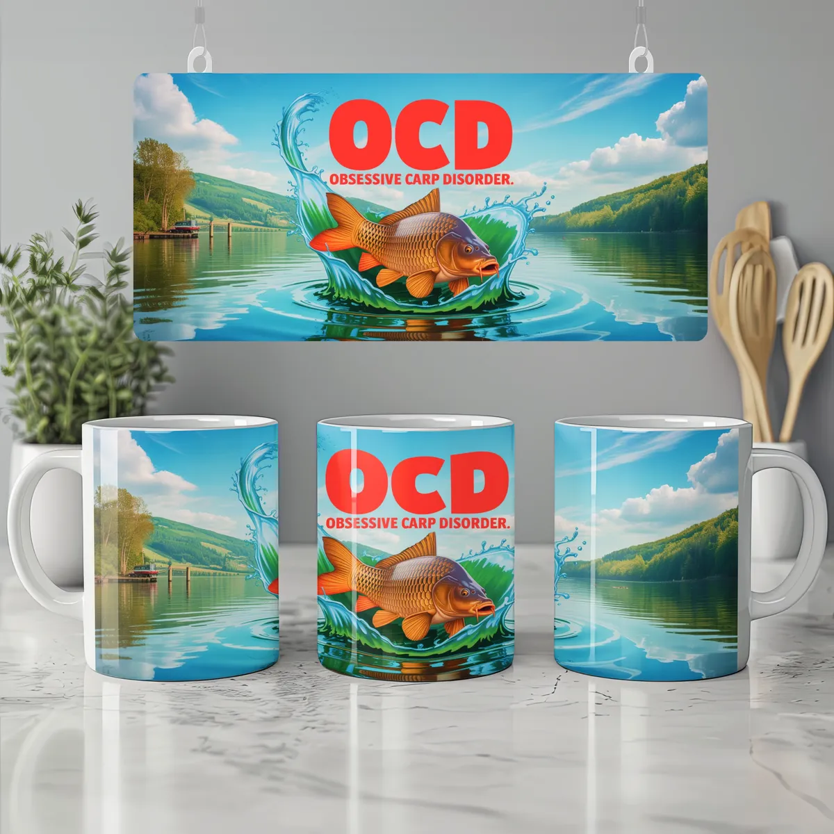 Carp Fishing Mug — view 7