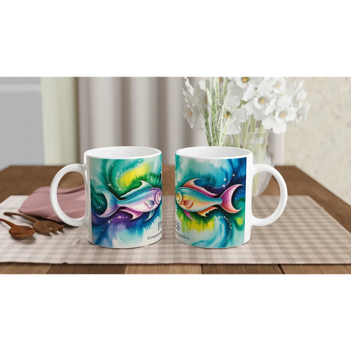 Pisces Zodiac Mug — view 4