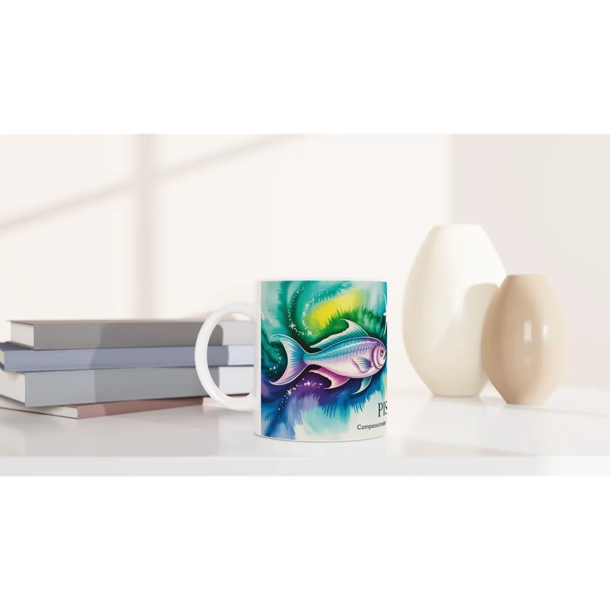 Pisces Zodiac Mug — view 6
