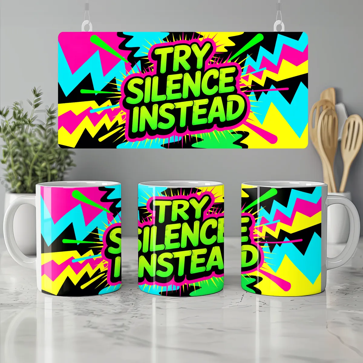 Try Silence Instead Mug — view 7