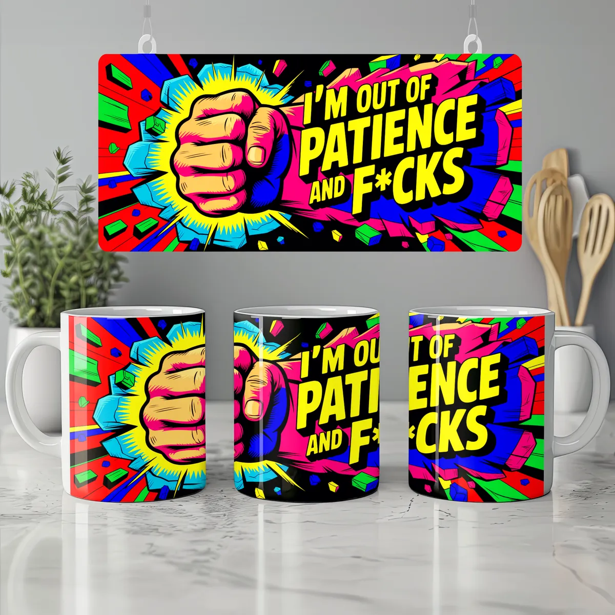 I’M Out Of Patience And F*Cks Mug — view 7