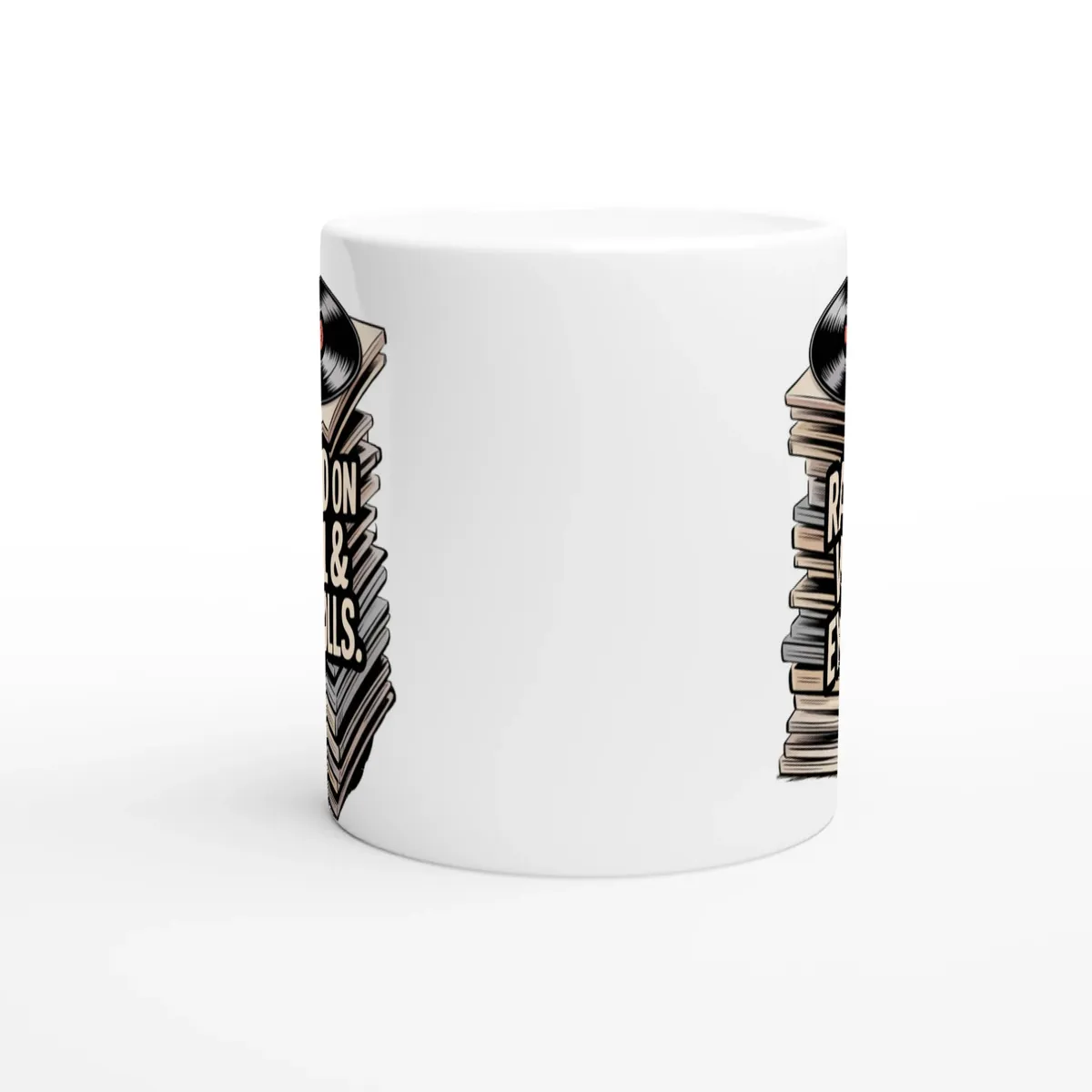 Raised On Vinyl & Eye Rolls Boomer Mug — view 6