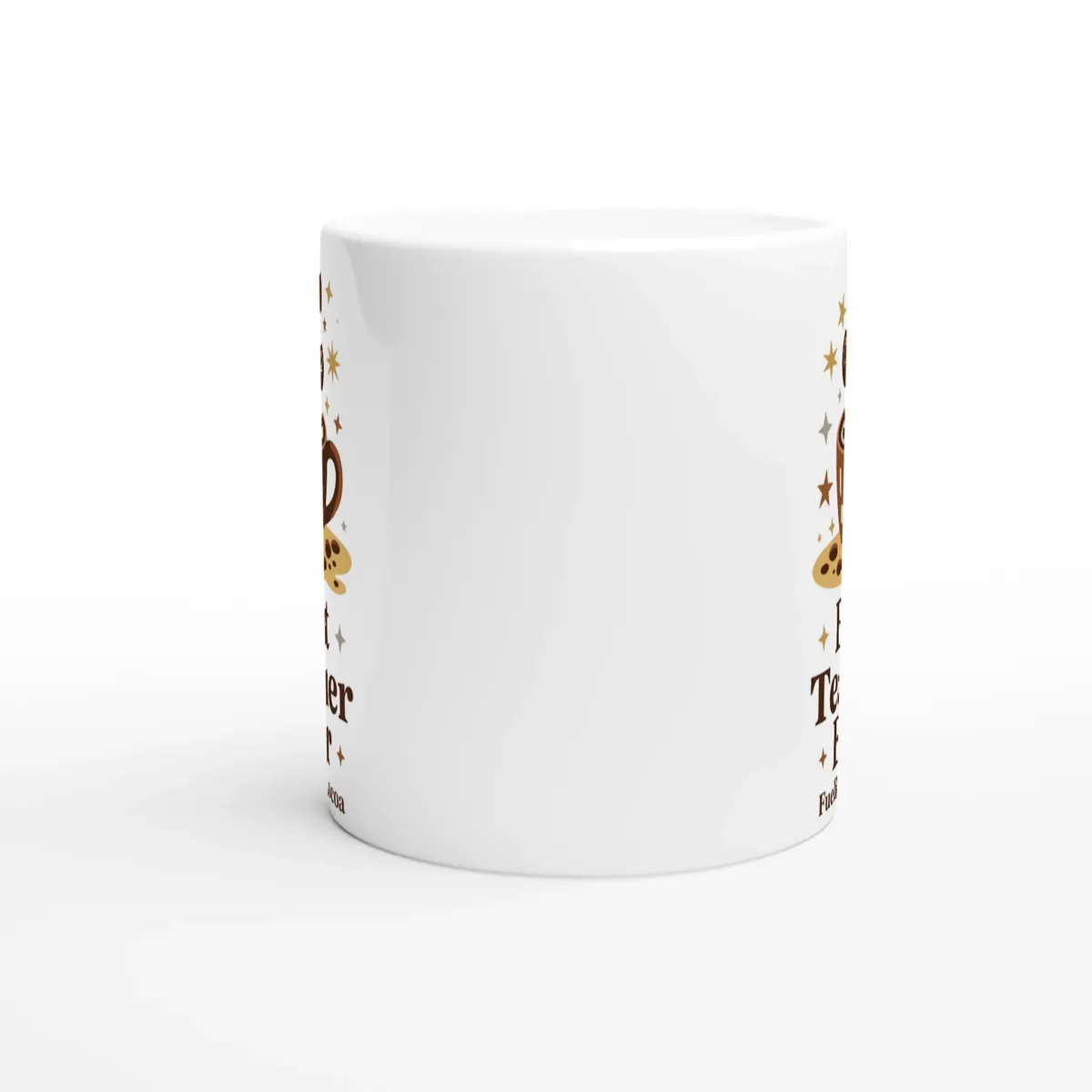 Best Teacher Ever (Fuelled By Cocoa) Mug — view 5