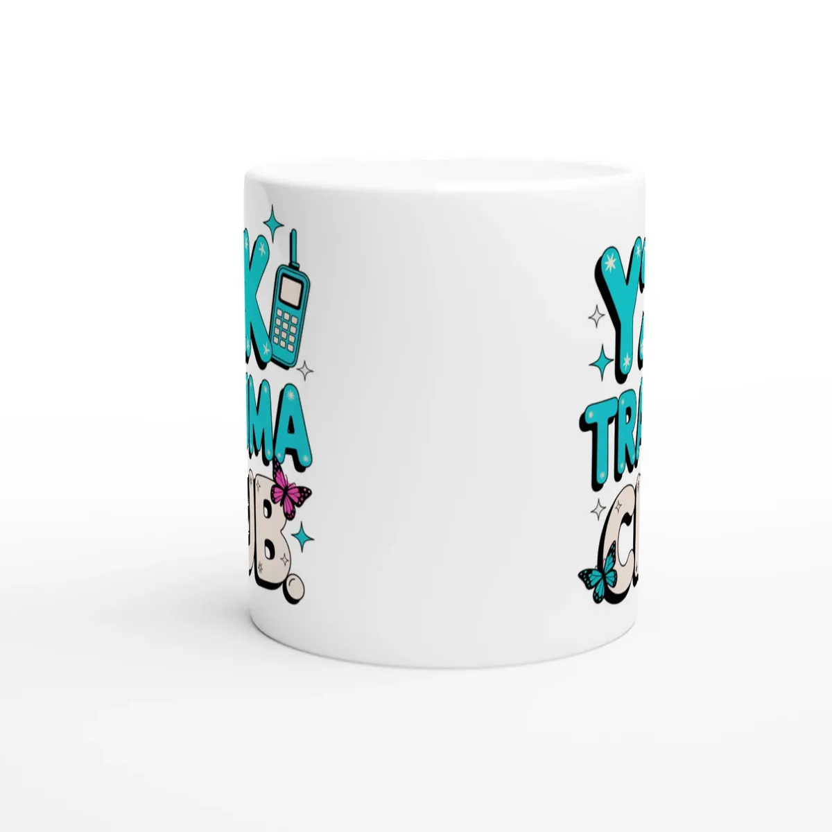 Y2K Trauma Club Gen Z Mug — view 2