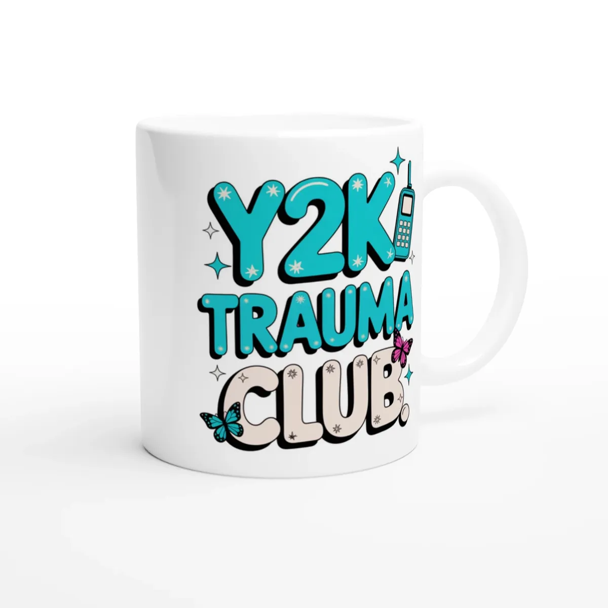 Y2K Trauma Club Gen Z Mug — view 3