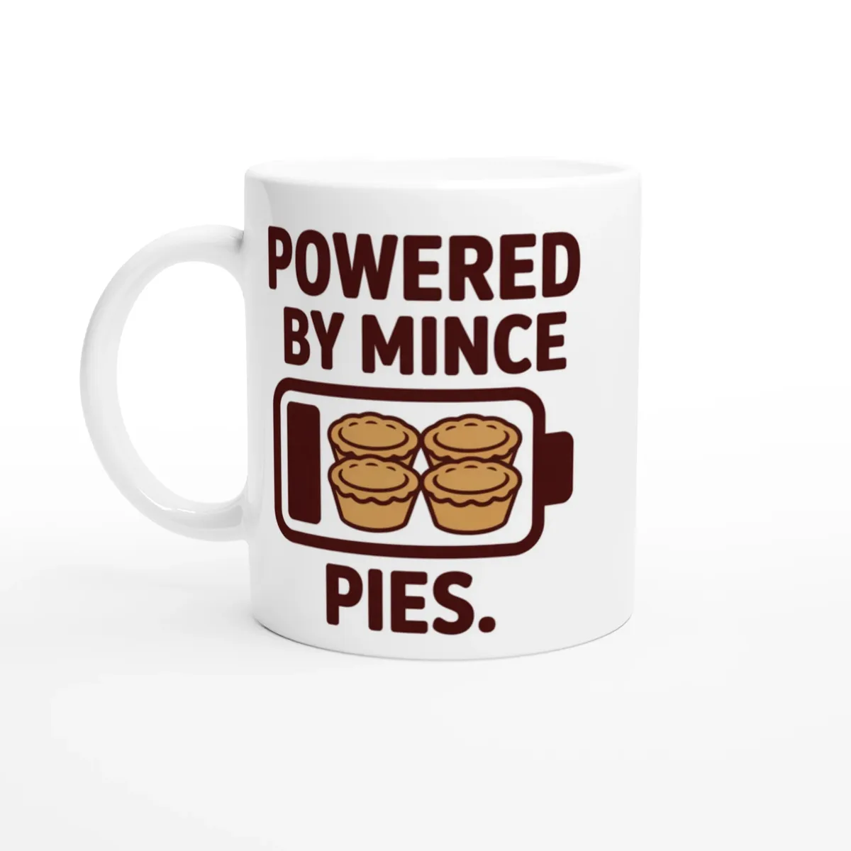 Powered By Mince Pies Mug