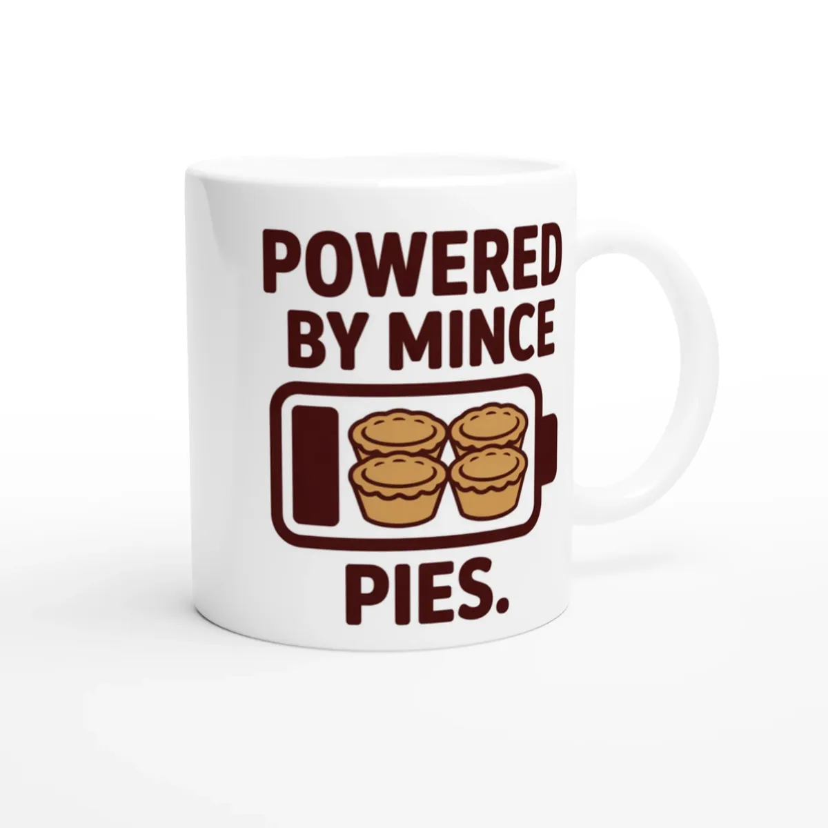 Powered By Mince Pies Mug — view 4