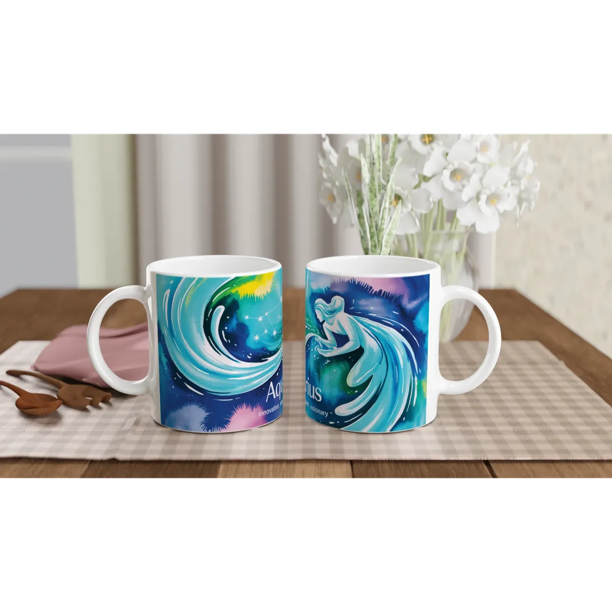 Aquarius Zodiac Mug — view 2